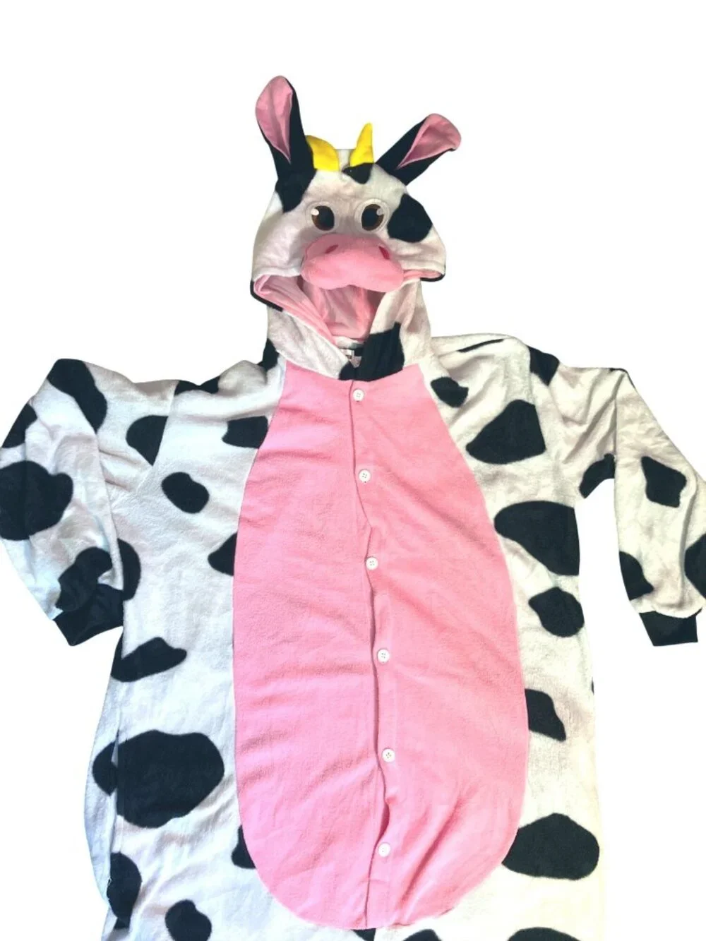 Spooktacular Creations Cow One Piece Pajama Costume Adult M